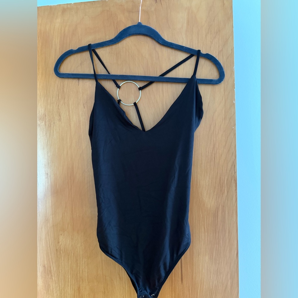 Bershka Black Bodysuit – Size L